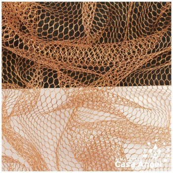 MALLA LAMÉ COBRE SERIE MESHU 150cm