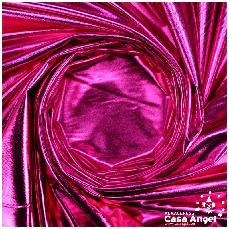 TELA ELÁSTICA FOIL FUCSIA EXTRABRILLANTE SERIE NIRVANA 150cm