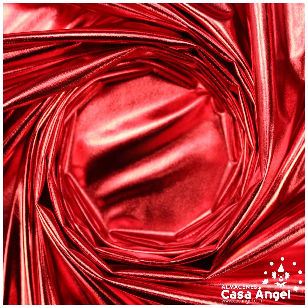 TELA ELÁSTICA FOIL ROJO EXTRABRILLANTE SERIE NIRVANA 150cm