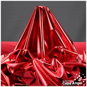 TELA ELÁSTICA FOIL ROJO EXTRABRILLANTE SERIE NIRVANA 150cm