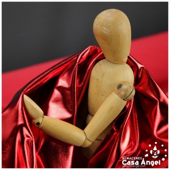 TELA ELÁSTICA FOIL ROJO EXTRABRILLANTE SERIE NIRVANA 150cm