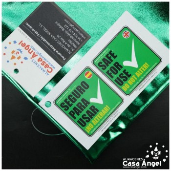 TELA ELÁSTICA FOIL VERDE EXTRABRILLANTE SERIE NIRVANA 150cm