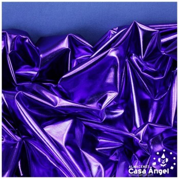 TELA ELÁSTICA FOIL AZULÓN EXTRABRILLANTE SERIE NIRVANA 150cm