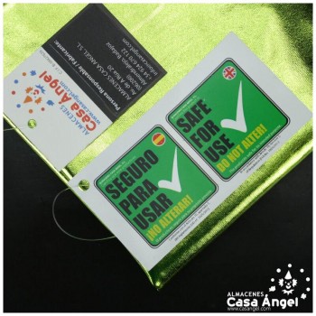 TELA ELÁSTICA FOIL VERDE LIMA EXTRABRILLANTE SERIE NIRVANA 150cm