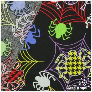 ALGODÓN ESTAMPADO ARAÑAS