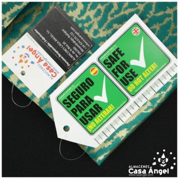 JACQUARD ANIMAL PRINT FELINO EN VERDE Y ORO SERIE KAPLÁN 135cm