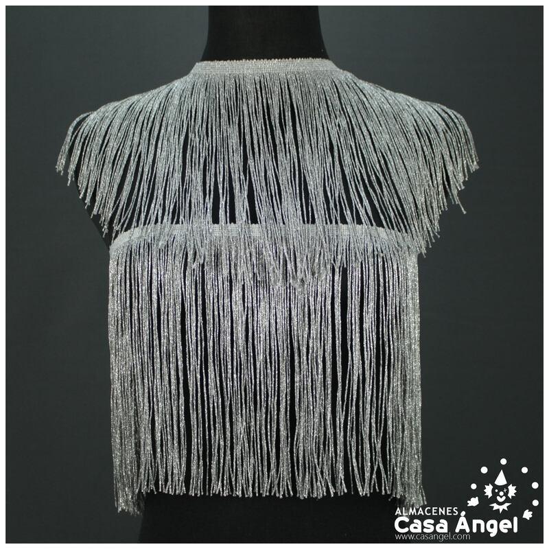 FLECO CUQUILLO DE LÚREX PLATA 5cm 10cm 15cm 20cm