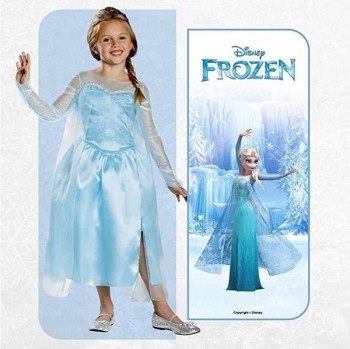 DISFRAZ FROZEN NIÑA ELSA CLÁSICO DISNEY OFICIAL