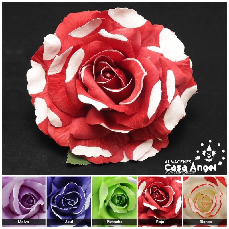 ROSA MARAVILLA CON LUNARES 16cm