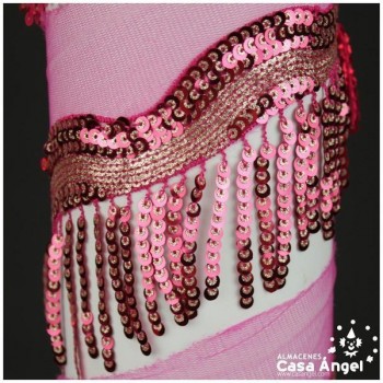 FLECOS DE LENTEJUELAS RIBETE EN ONDAS CON SOPORTE DE TUL 85mm
