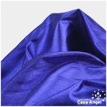 TELA NEOPRENO CON BRILLO FOIL AZUL ANCHO 150cm