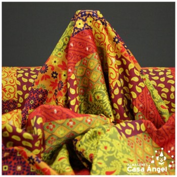 BROCADO PATCHWORK AMARILLO SERIE KIRUTO 150cm