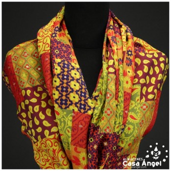 BROCADO PATCHWORK AMARILLO SERIE KIRUTO 150cm