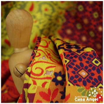 BROCADO PATCHWORK AMARILLO SERIE KIRUTO 150cm