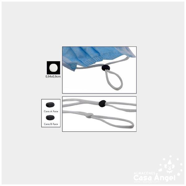 AJUSTADOR PARA CORDÓN DE MASCARILLAS BLANCO 5 PARES