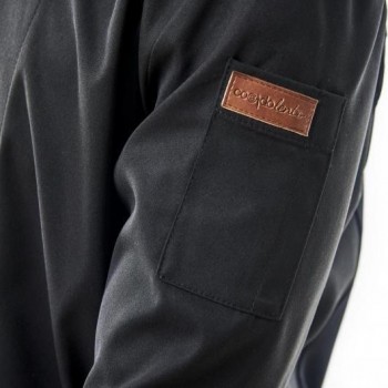 CHAQUETA COCINA NEGRA MICROFIBRA PRIMESOFT MODELO MOUSSE
