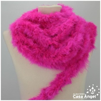 TIRA DE PLUMAS DE MARABÚ EXTRA FUCSIA 15gr/m