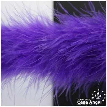 TIRA DE PLUMAS DE MARABÚ EXTRA MORADO 15gr/m