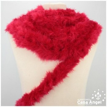 TIRA DE PLUMAS DE MARABÚ EXTRA ROJO 15gr/m
