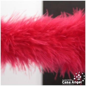 TIRA DE PLUMAS DE MARABÚ EXTRA ROJO 15gr/m