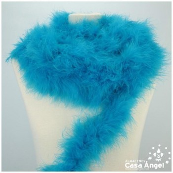 TIRA DE PLUMAS DE MARABÚ EXTRA TURQUESA 15gr/m
