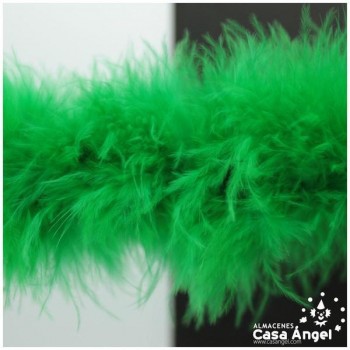 TIRA DE PLUMAS DE MARABÚ EXTRA VERDE 15gr/m