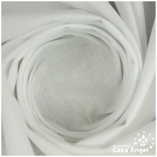 ENTRETELA BATISTA BLANCA DE ALGODÓN CON CARA TERMOADHESIVA 90cm