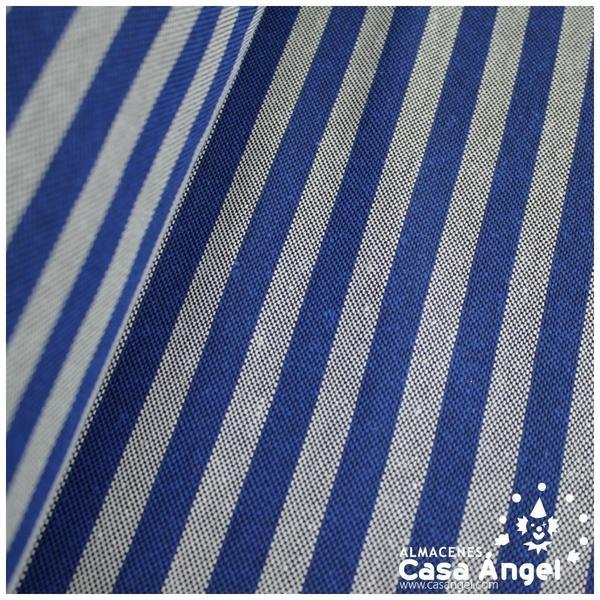 TELA BAYADERA RAYAS AZUL Y BLANCA 280cm