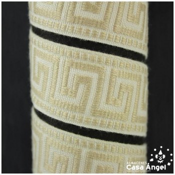 GALÓN JACQUARD MOTIVO GRIEGO 3cm