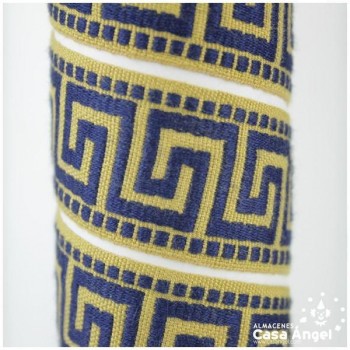 GALÓN JACQUARD MOTIVO GRIEGO 3cm