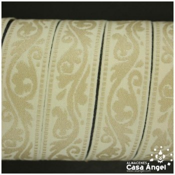 GALÓN JACQUARD DE FILIGRANAS FILETEADAS 3cm