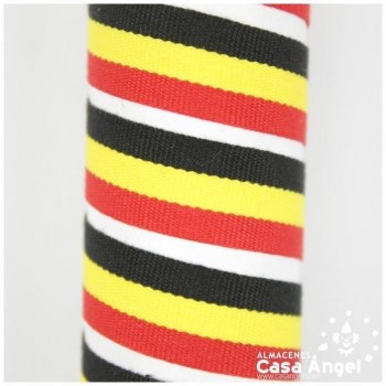 CINTA DE BANDERA DE PAÍSES FRANJAS ROJO AMARILLO NEGRO 15mm
