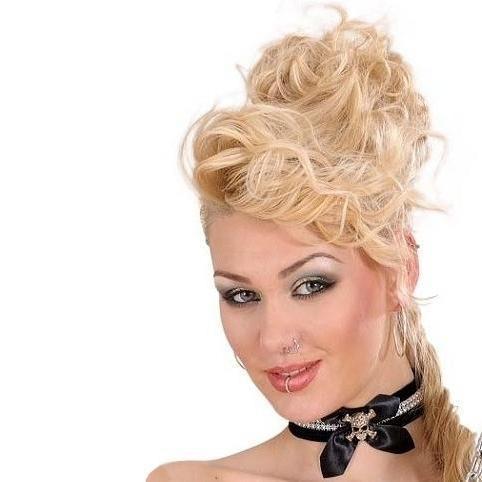 COLLARES STRASS ARCO SATINADO CALAVERA