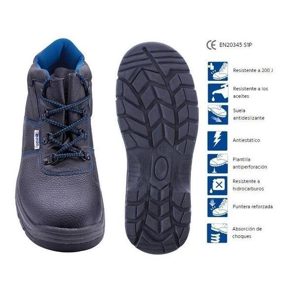 BOTA PIEL MASTIA S1P NEGRO