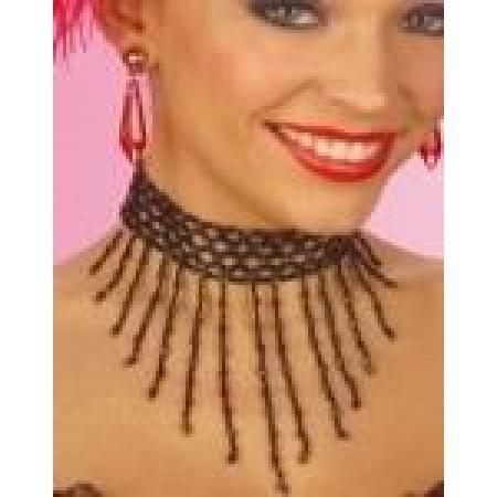 COLLAR CON PERLA NEGRO