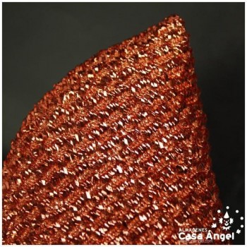 PUNTO GRANO DE ARROZ CON RAFIA NARANJA 120cm