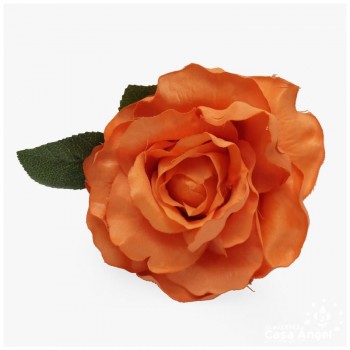 RAMILLETE DE FLORES ARTIFICIALES ROSA HERMOSA MATE 12cm