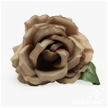 RAMILLETE DE FLORES ARTIFICIALES ROSA HERMOSA MATE 12cm
