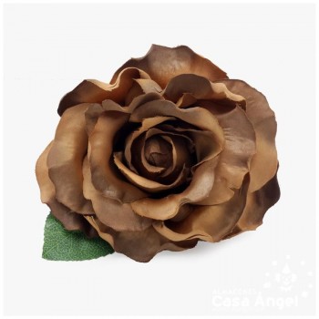 RAMILLETE DE FLORES ARTIFICIALES ROSA HERMOSA MATE 12cm