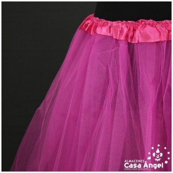 TUTÚ FUCSIA CON TRES CAPAS DE TUL