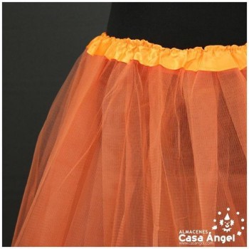 TUTÚ NARANJA CON TRES CAPAS DE TUL