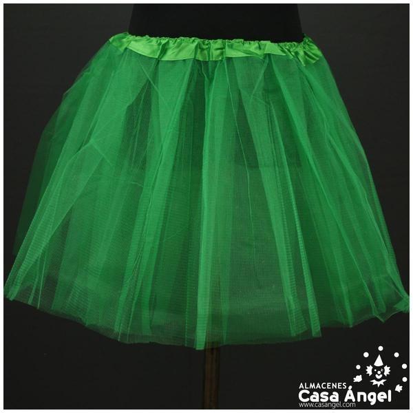 TUTÚ VERDE CON TRES CAPAS DE TUL