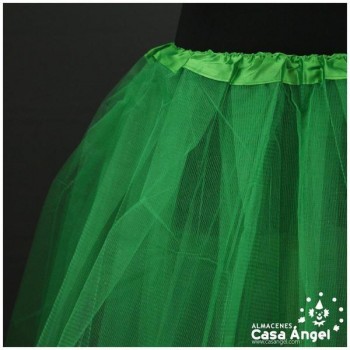 TUTÚ VERDE CON TRES CAPAS DE TUL
