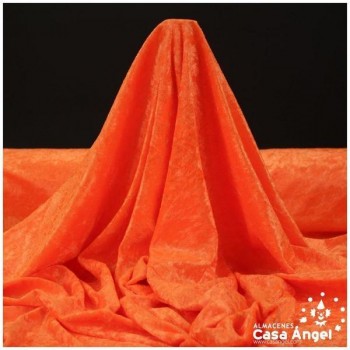 TELA MARTELÉ ELÁSTICA NARANJA FLÚOR 150cm