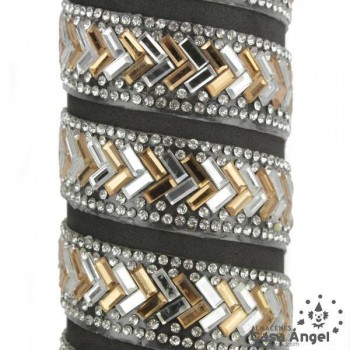 PASAMANERÍA TERMOADHESIVA ESPEJOS RIBETES STRASS 15mm