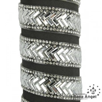 PASAMANERÍA TERMOADHESIVA ESPEJOS RIBETES STRASS 15mm