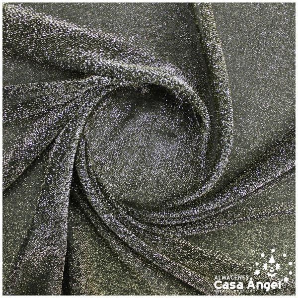 TELA PUNTO NEGRO ORO SERIE FIESTA 150cm