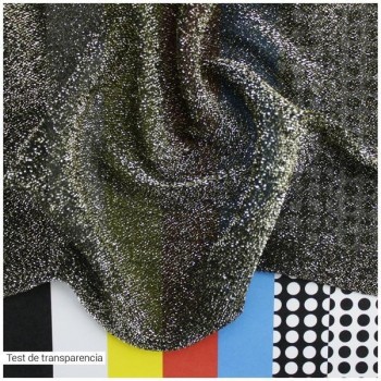 TELA PUNTO NEGRO ORO SERIE FIESTA 150cm