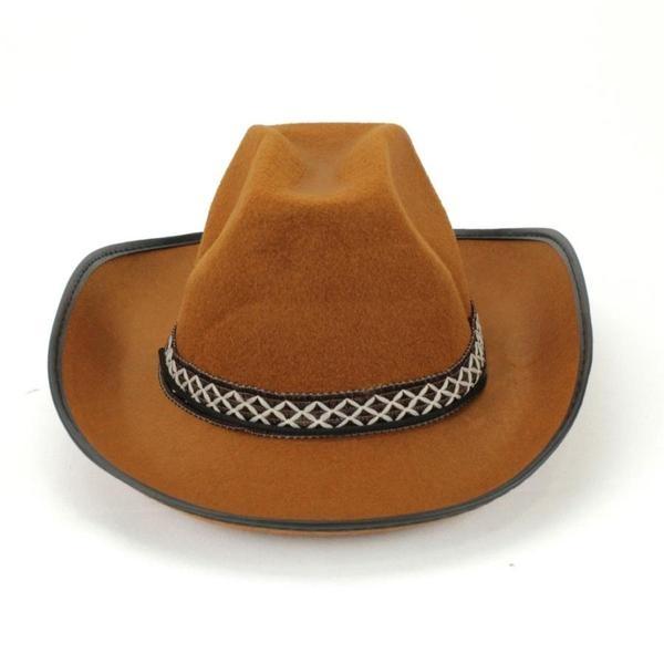 SOMBRERO VAQUERO FIELTRO MARRÓN INFANTIL