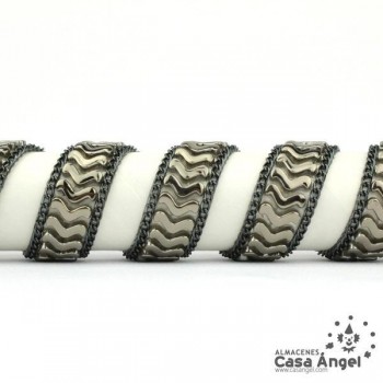 PASAMANERÍA TERMOADHESIVA CADENA ONDAS 2cm